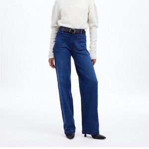 MADEWELL THE PETITE WIDE-LEG FULL LENGTH JEAN: PATCH POCKET EDITION 30P